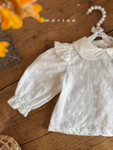 ［marron］Flower lace blouse