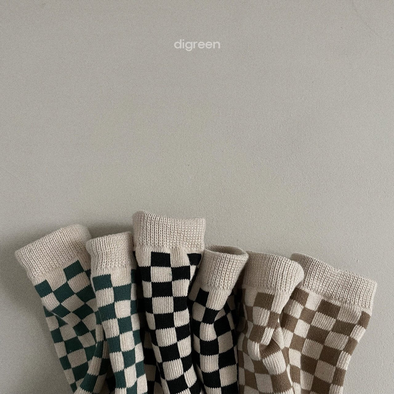 ［digreen］Checkerboard socks