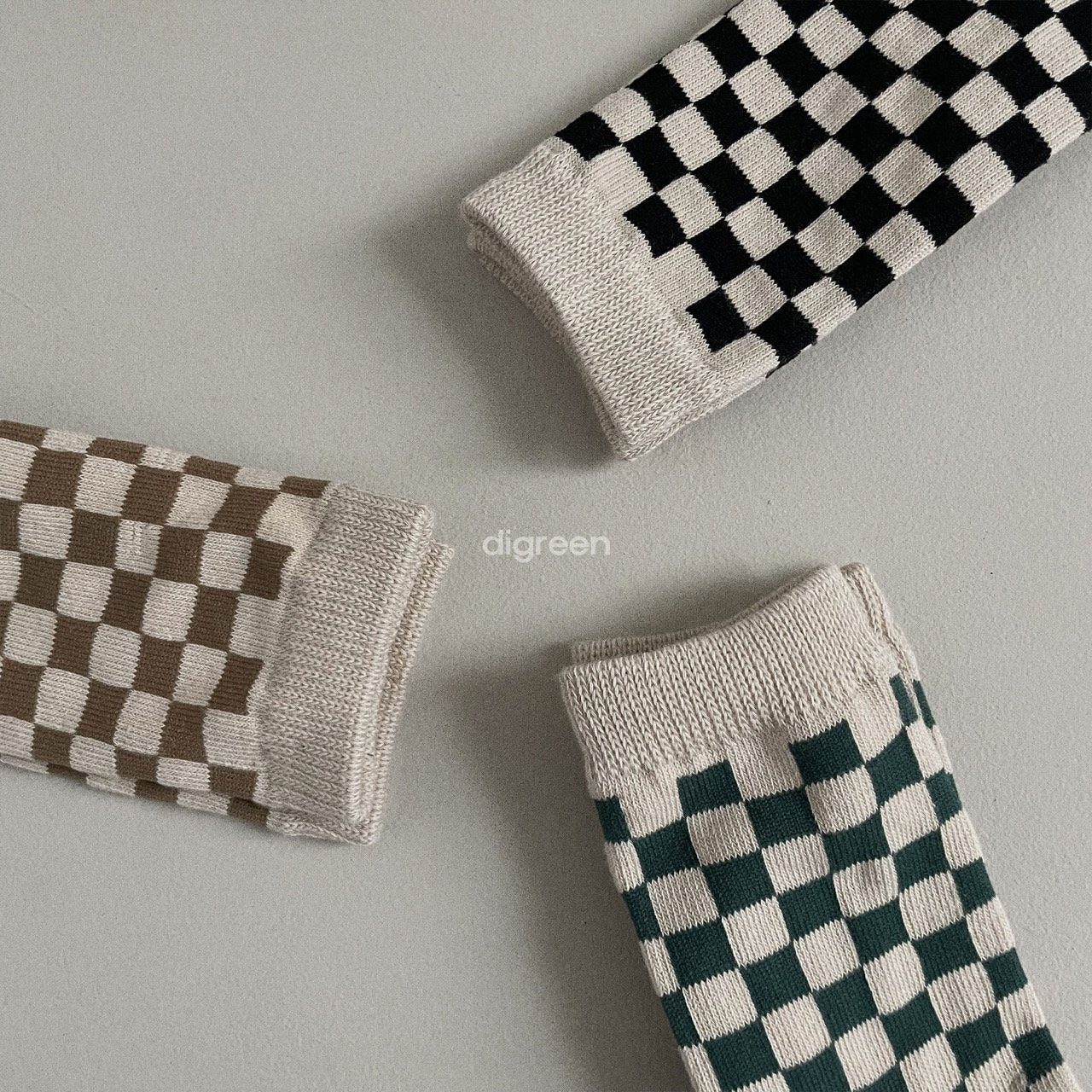 ［digreen］Checkerboard socks