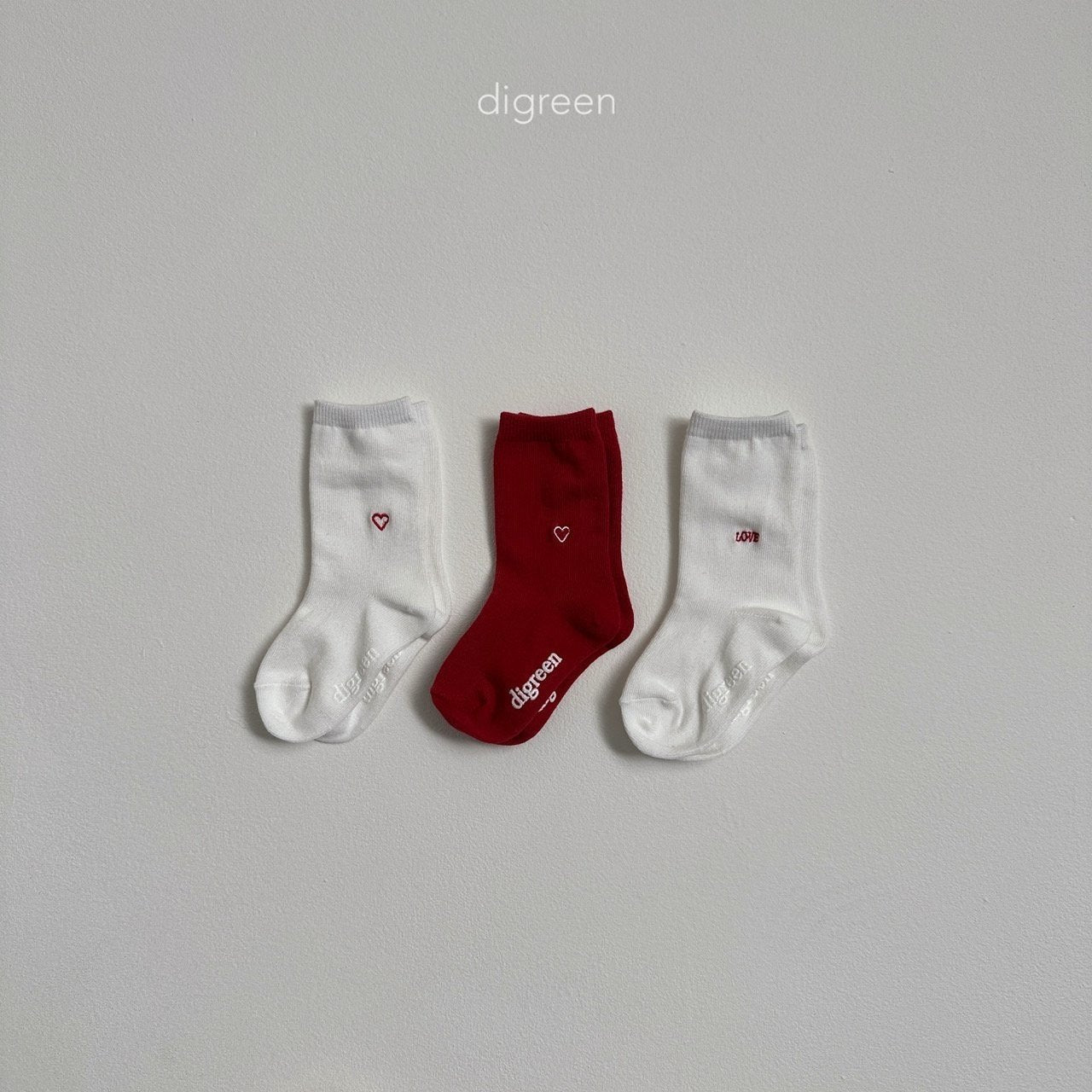 ［digreen］Heart socks set