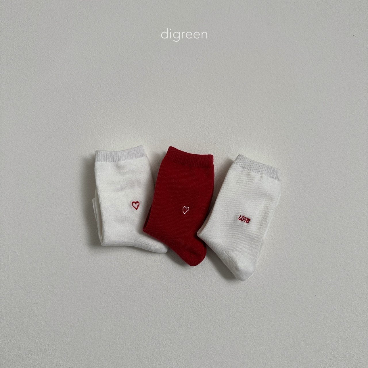 ［digreen］Heart socks set