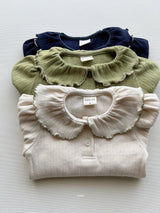 ［azalea］Mellow embroidery collar tops