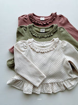［azalea］Petit dot frill tee
