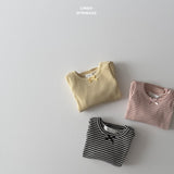 ［LINDO］Mini ribbon stripe tee