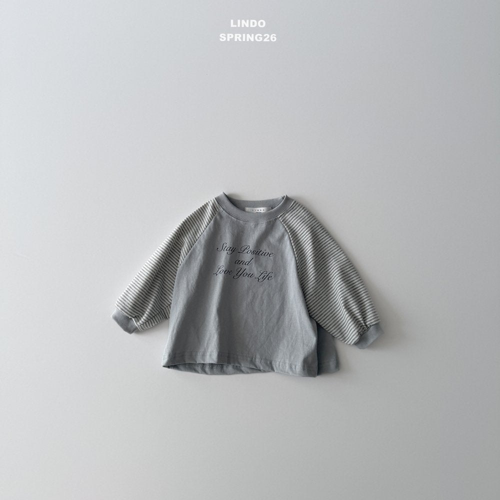 ［LINDO］Contrast lettering raglan tee