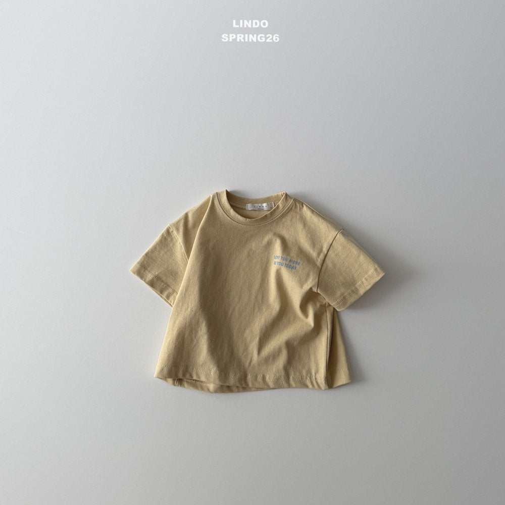 ［LINDO］Today short sleeve tee