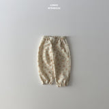 ［LINDO］Waffle flower jogger pants