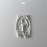 ［LINDO］Waffle flower jogger pants