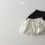 ［LINDO］Lace ribbon balloon skirt