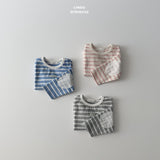 ［LINDO］Stripe lace patch tee