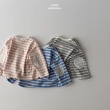 ［LINDO］Stripe lace patch tee