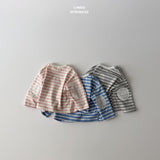 ［LINDO］Stripe lace patch tee