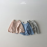 ［LINDO］Stripe lace patch tee