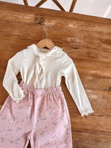 ［ohho］Blossom flower pants