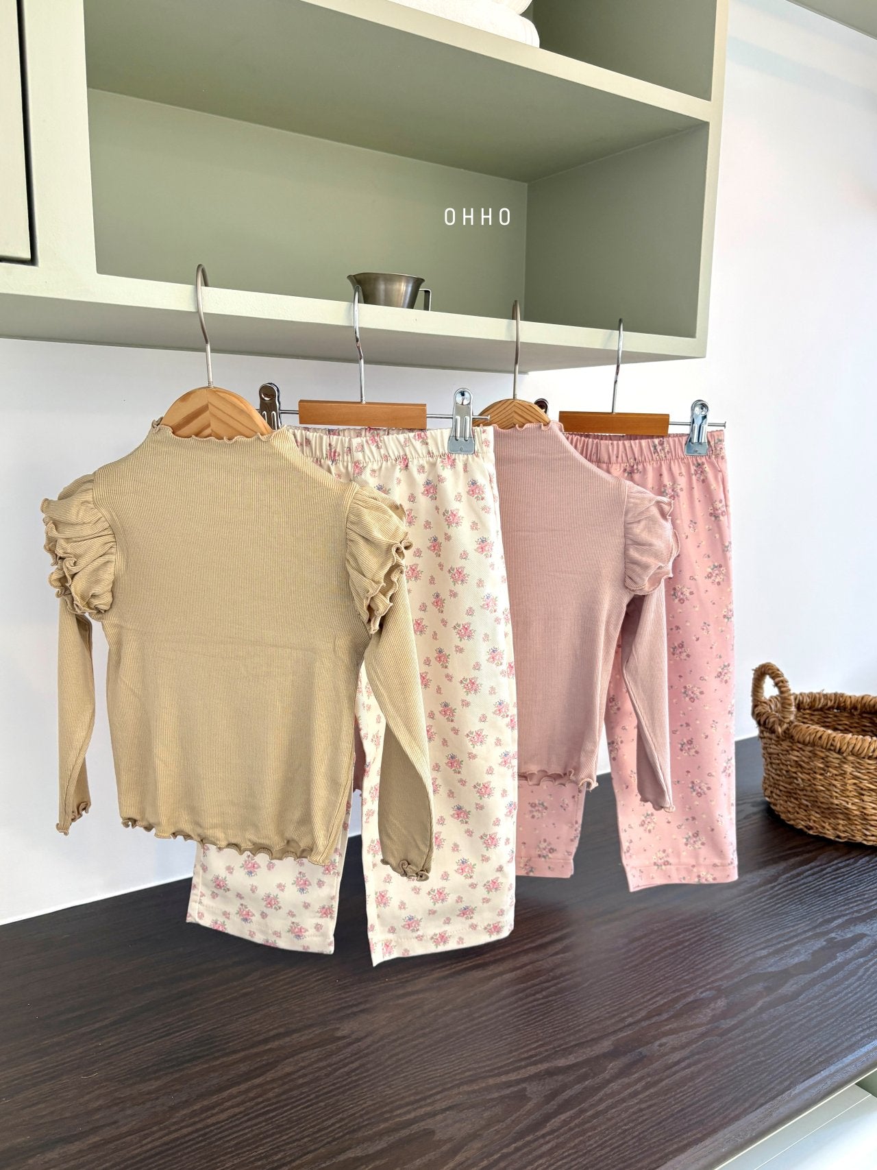 ［ohho］Blossom flower pants