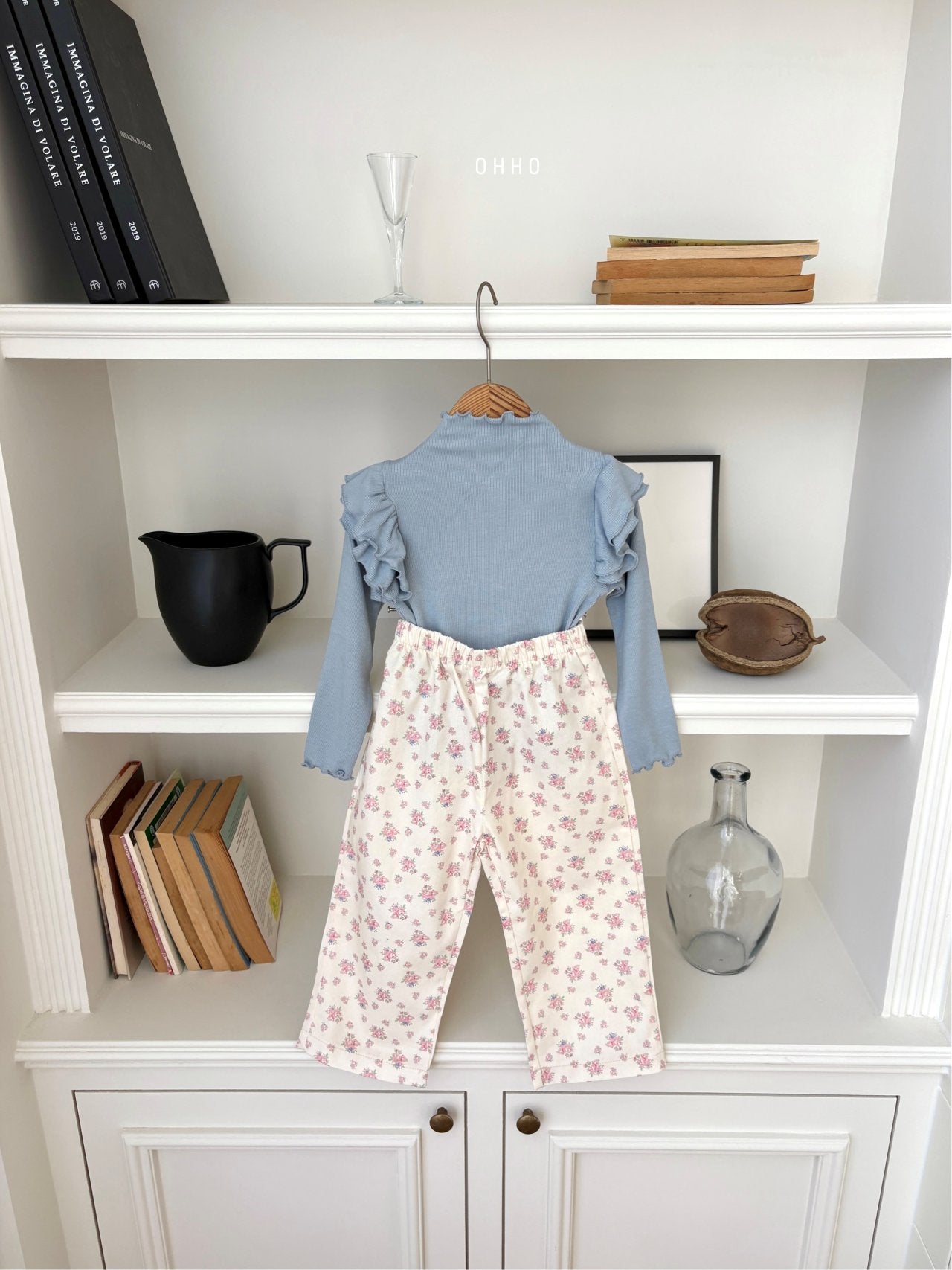 ［ohho］Blossom flower pants