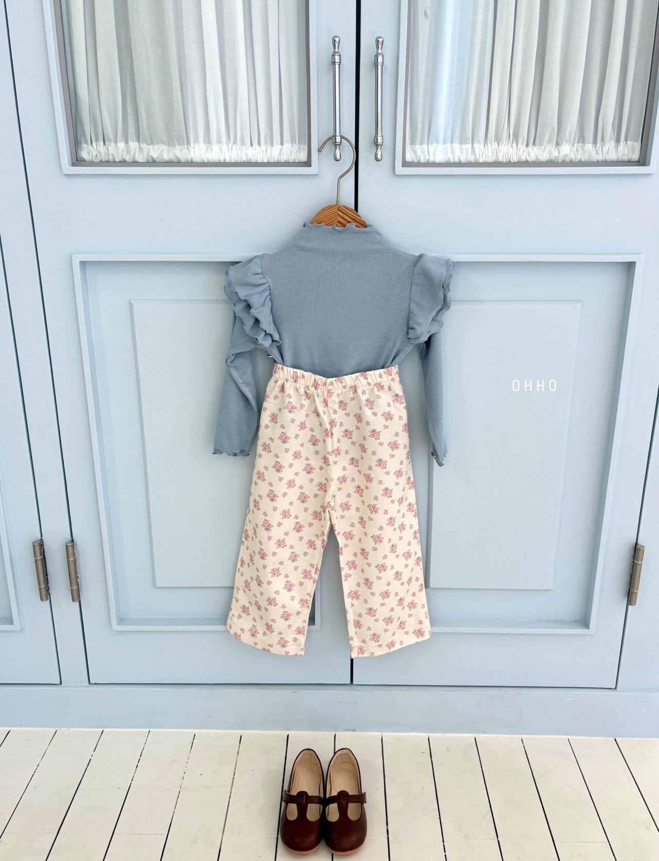 ［ohho］Blossom flower pants