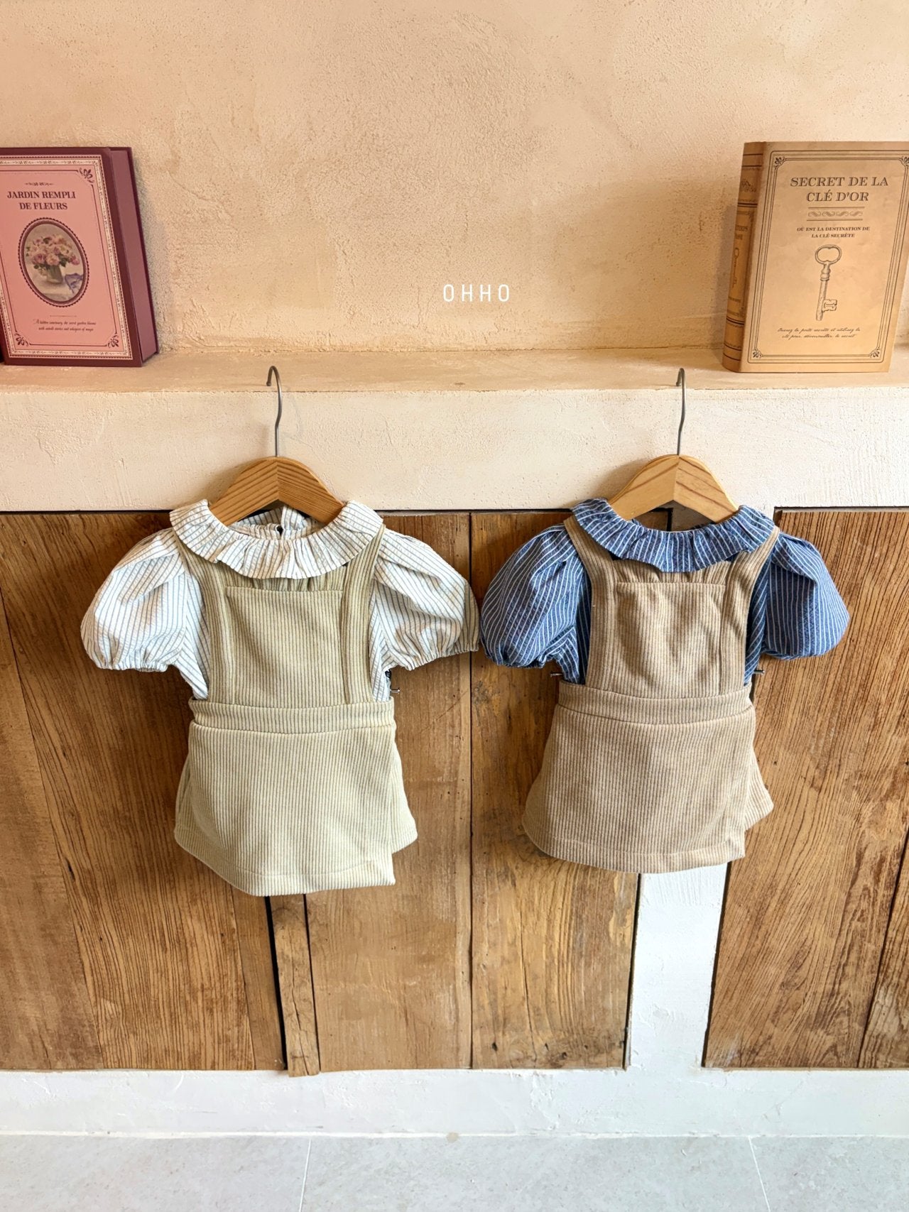 ［ohho］Vanilla salopette pants