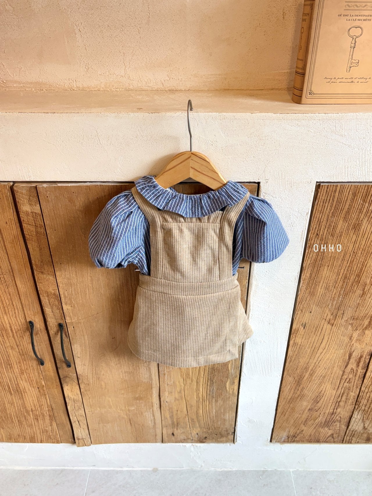 ［ohho］Vanilla salopette pants