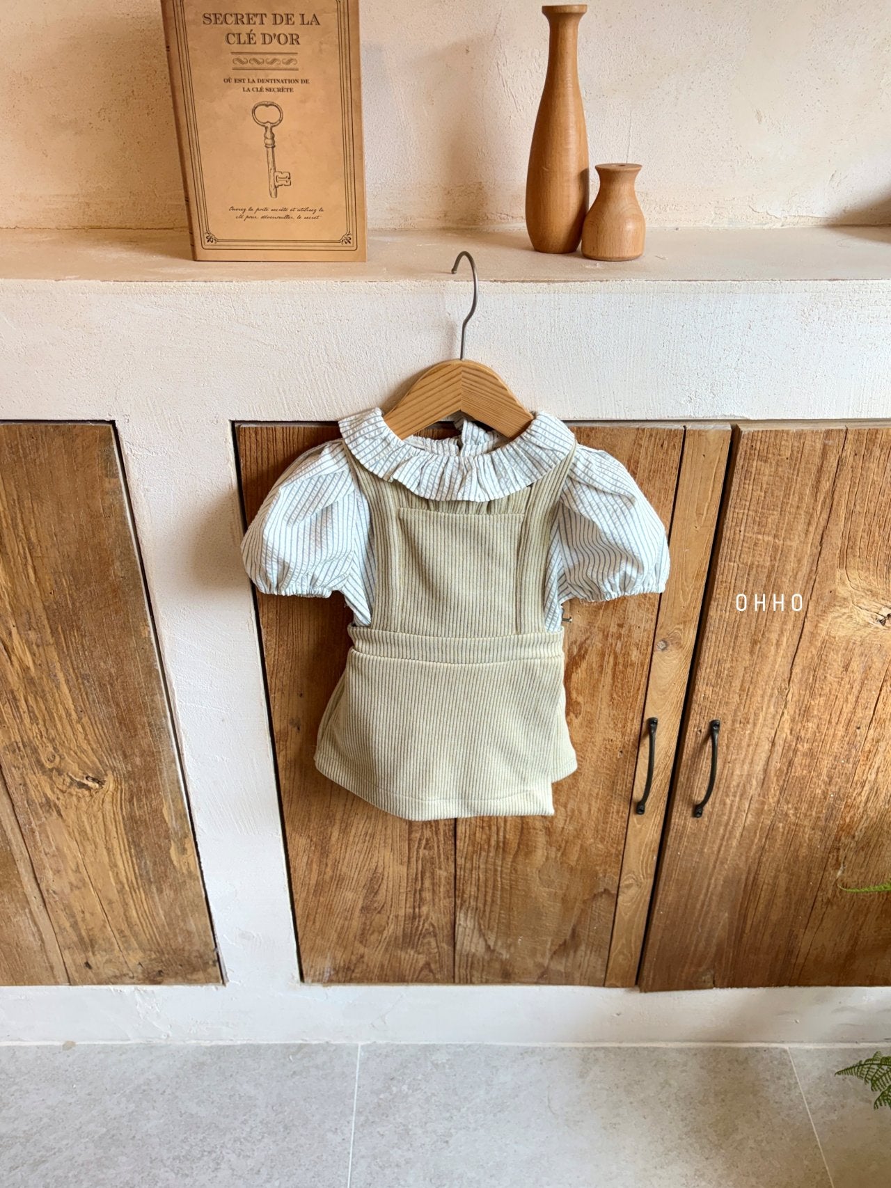 ［ohho］Vanilla salopette pants