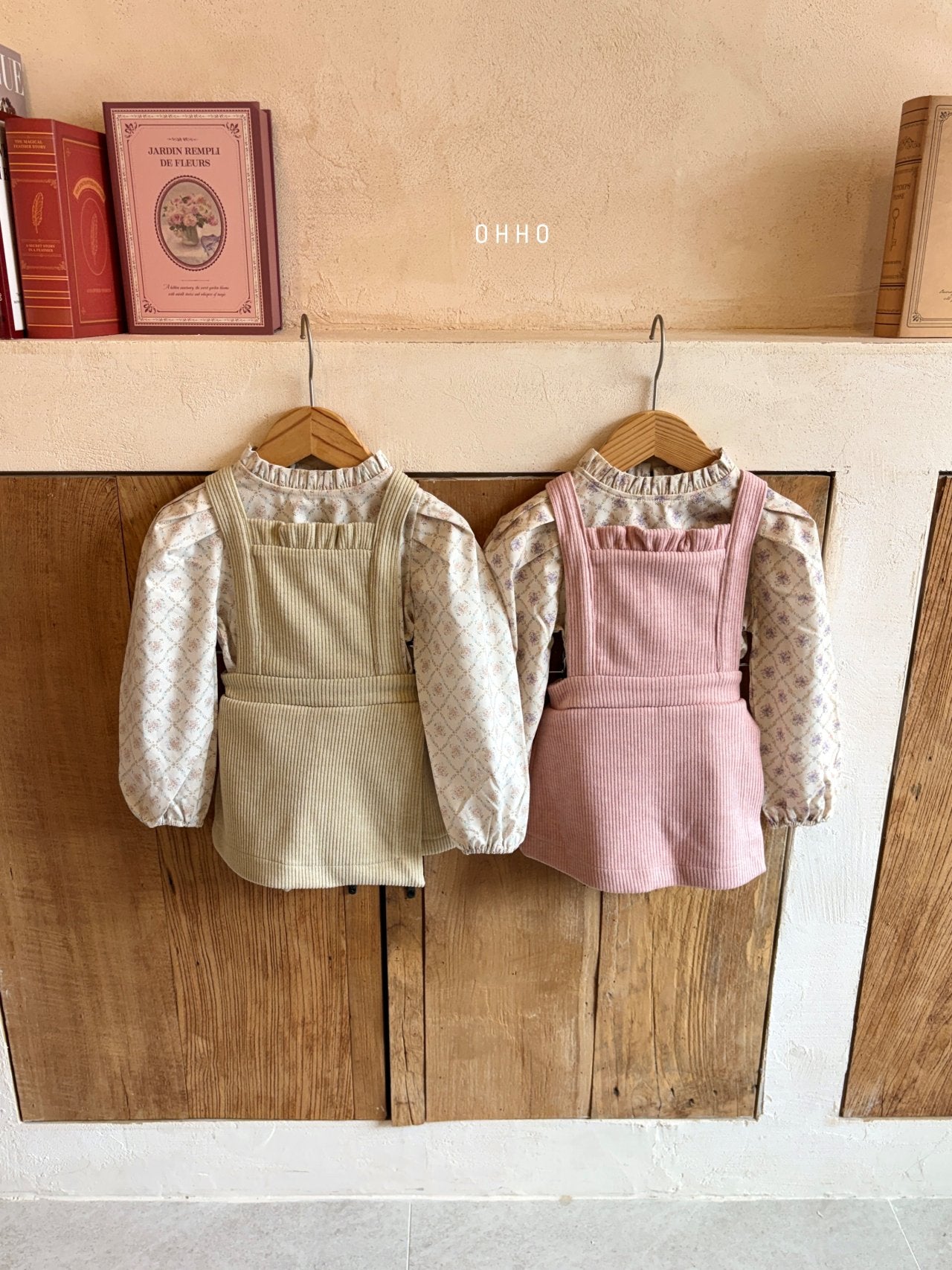 ［ohho］Vanilla salopette pants