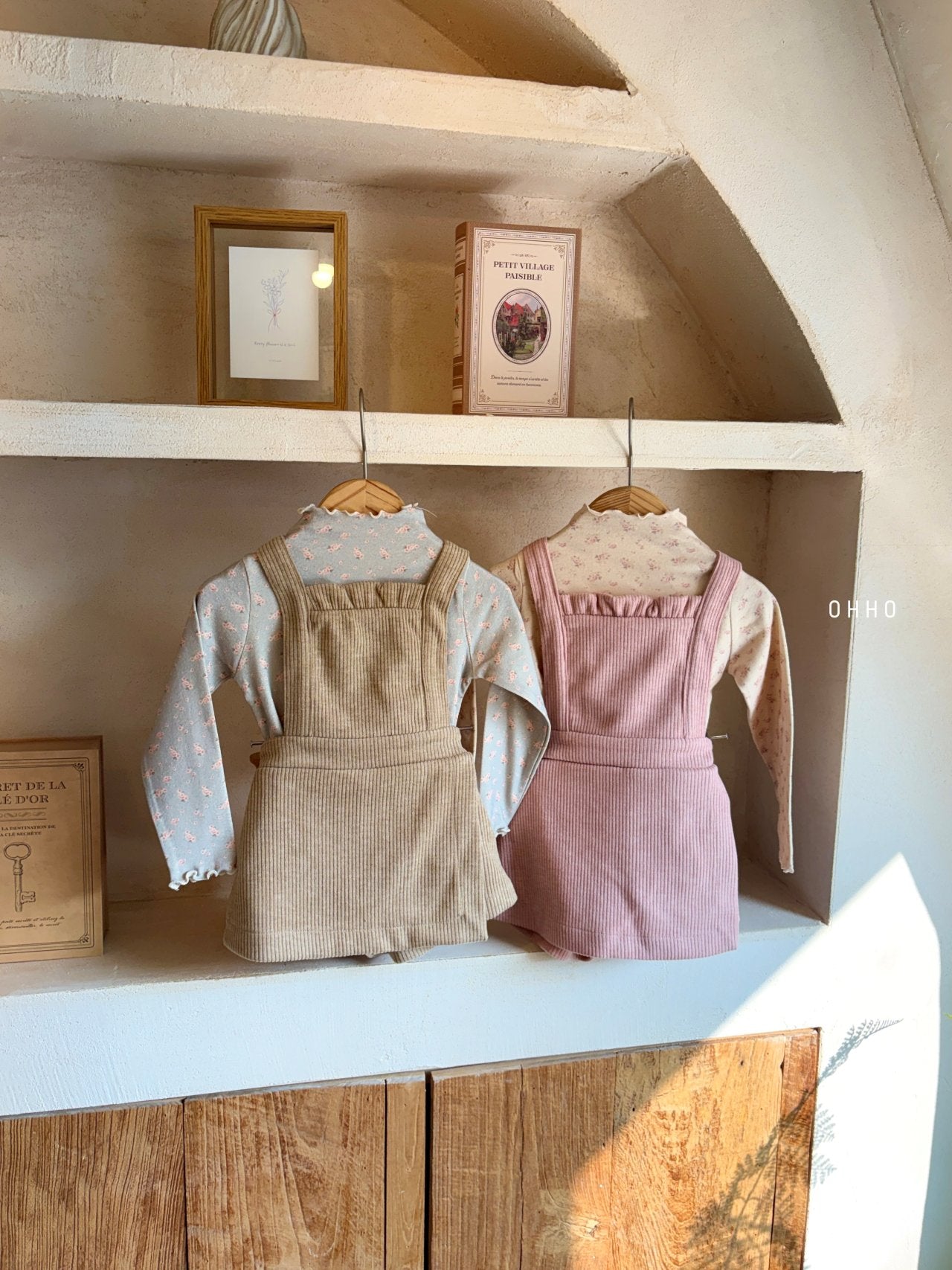 ［ohho］Vanilla salopette pants