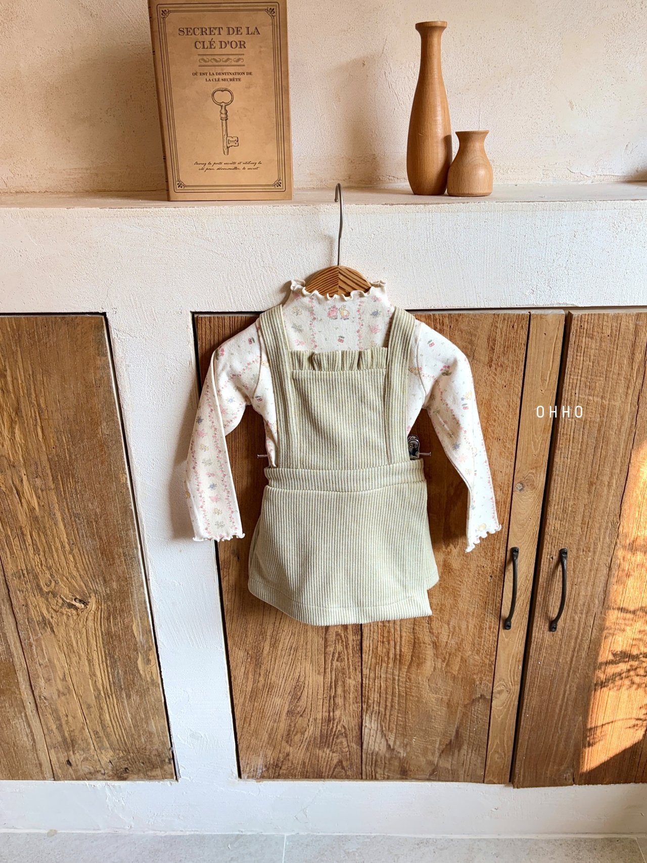 ［ohho］Vanilla salopette pants