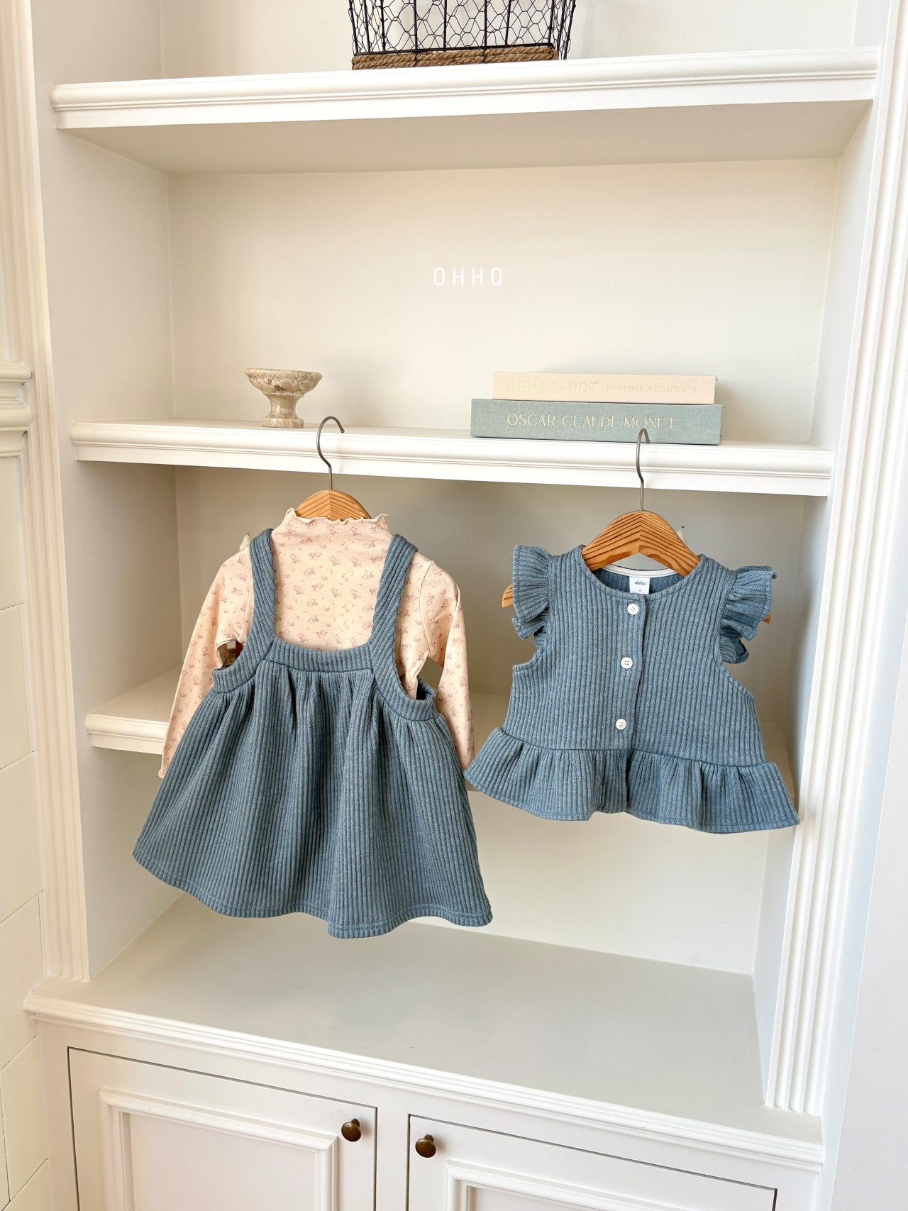 ［ohho］Sweet mellow neck tops