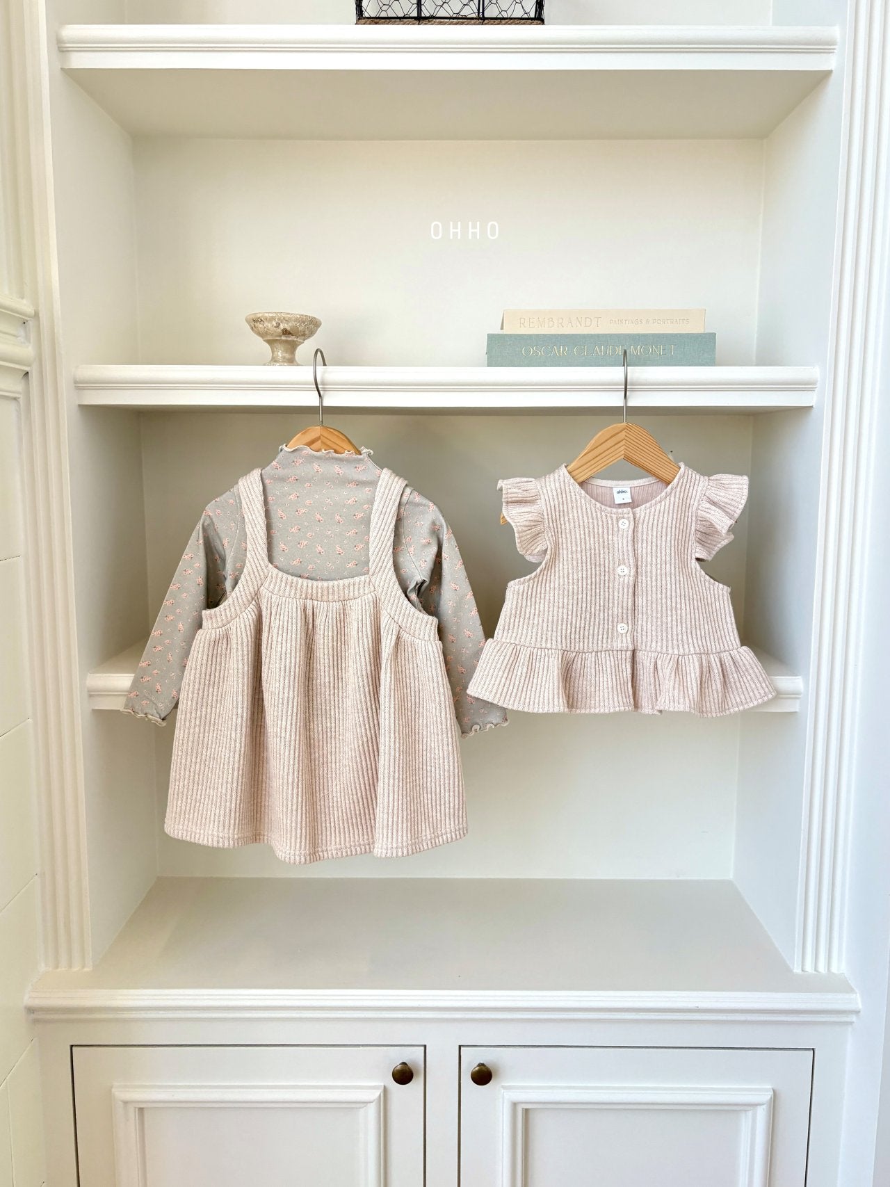 ［ohho］Sweet mellow neck tops