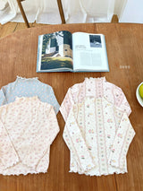 ［ohho］Sweet mellow neck tops