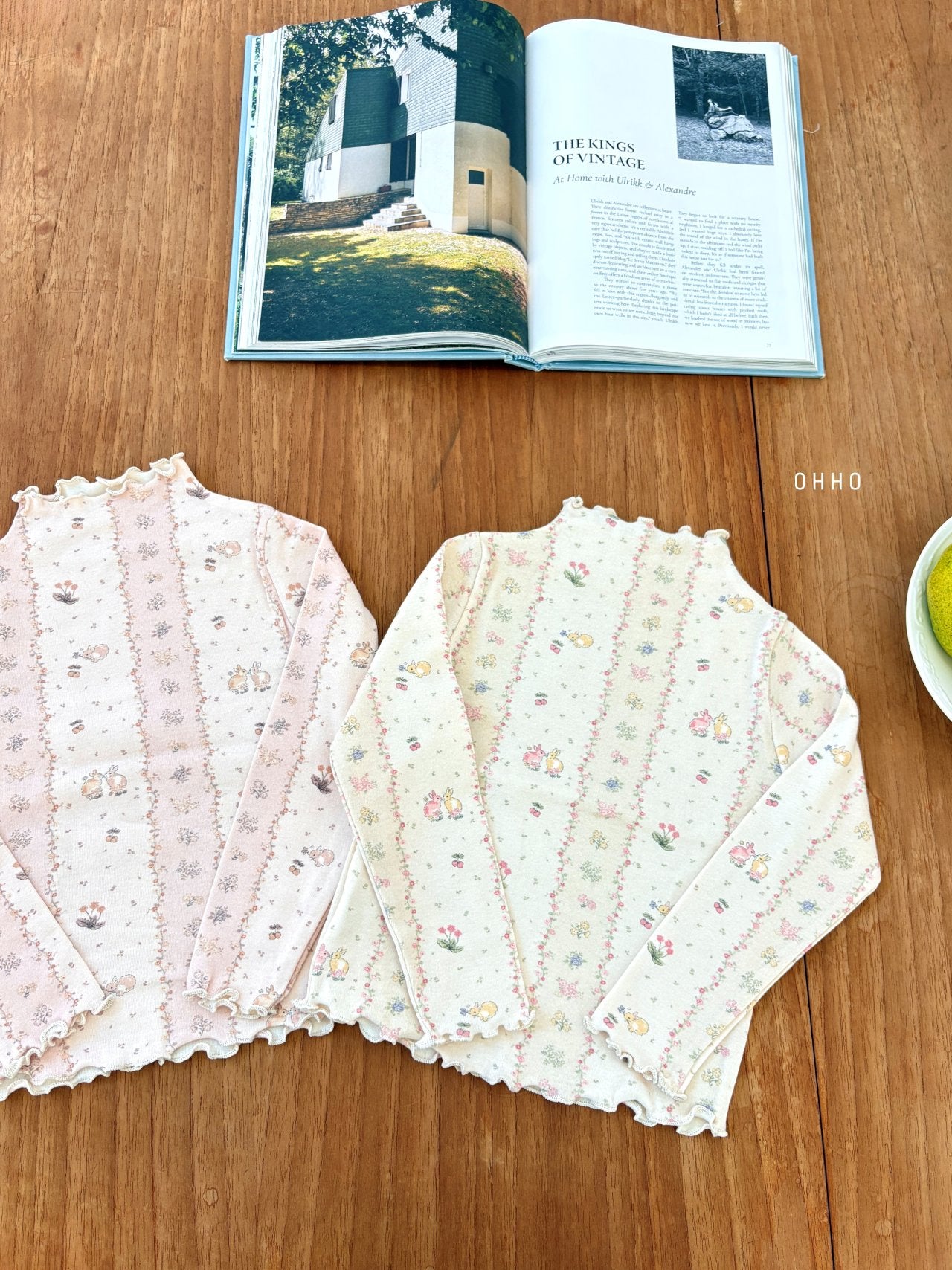 ［ohho］Sweet mellow neck tops