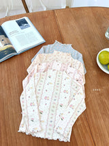 ［ohho］Sweet mellow neck tops