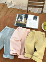 ［ohho］Milk bijou tuck pants