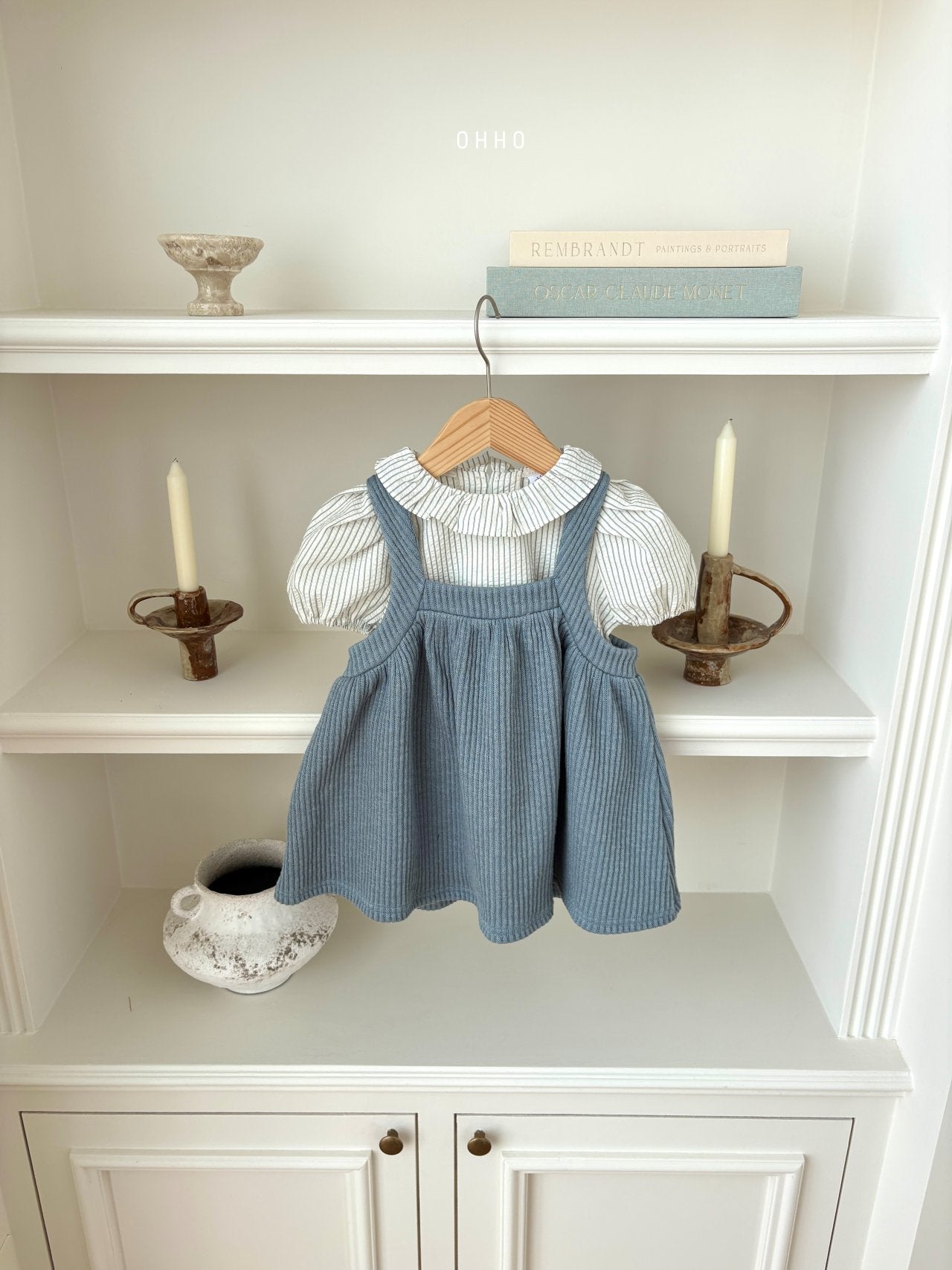 ［ohho］Roel stripe blouse