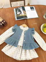 ［ohho］From knit frill vest