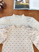 ［ohho］Floral blouse