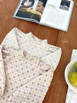 ［ohho］Floral blouse