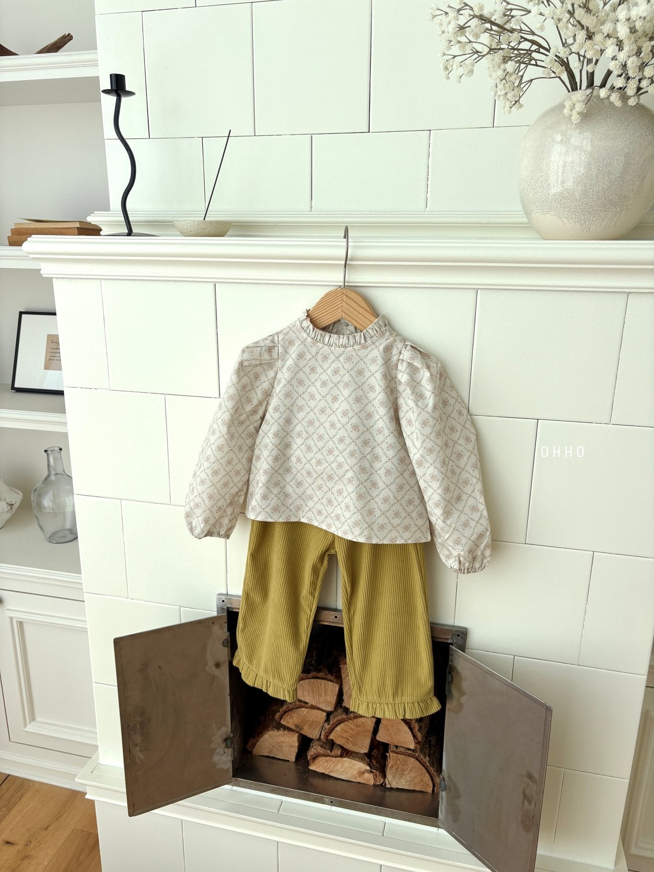 ［ohho］Floral blouse