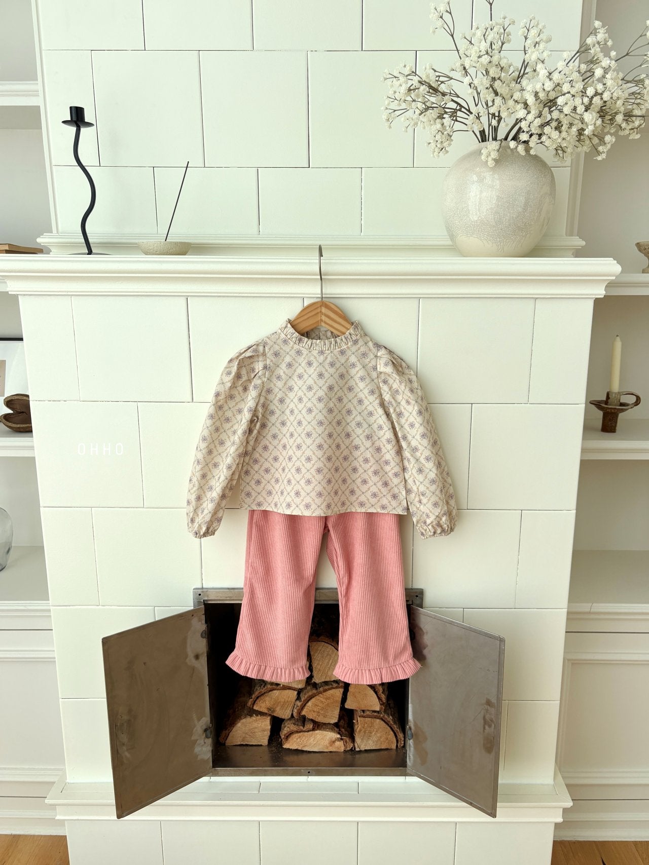 ［ohho］Floral blouse