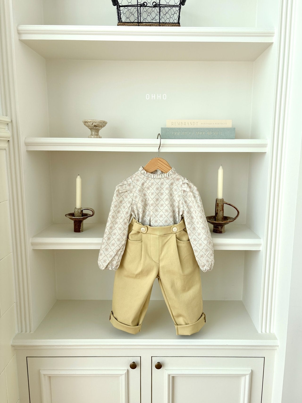 ［ohho］Floral blouse