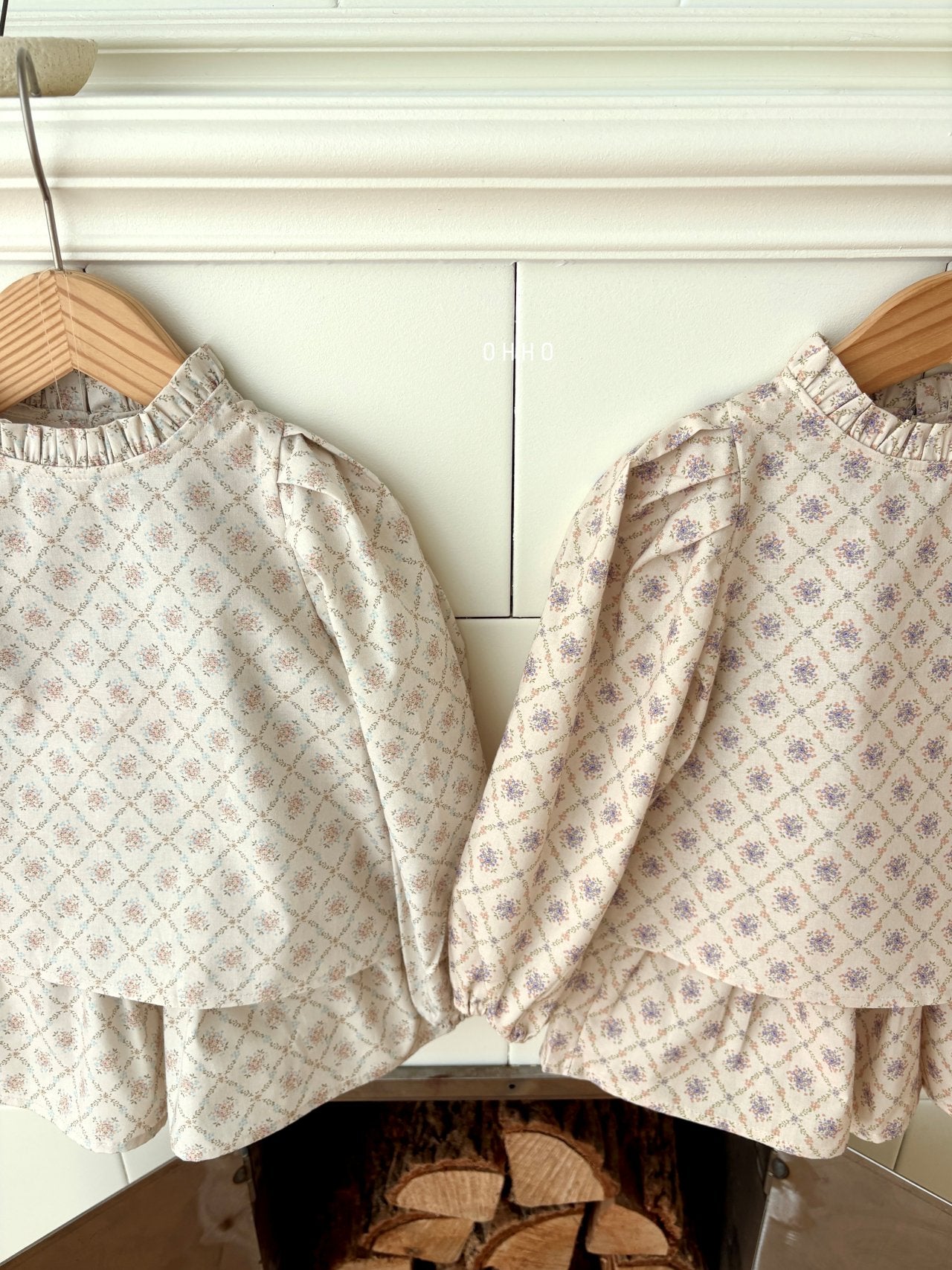 ［ohho］Floral blouse