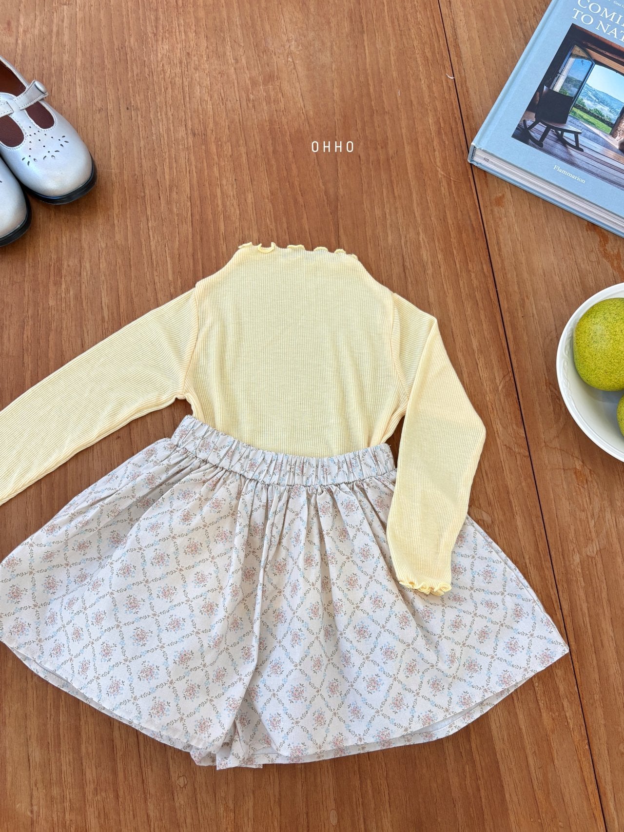 ［ohho］Floral culottes