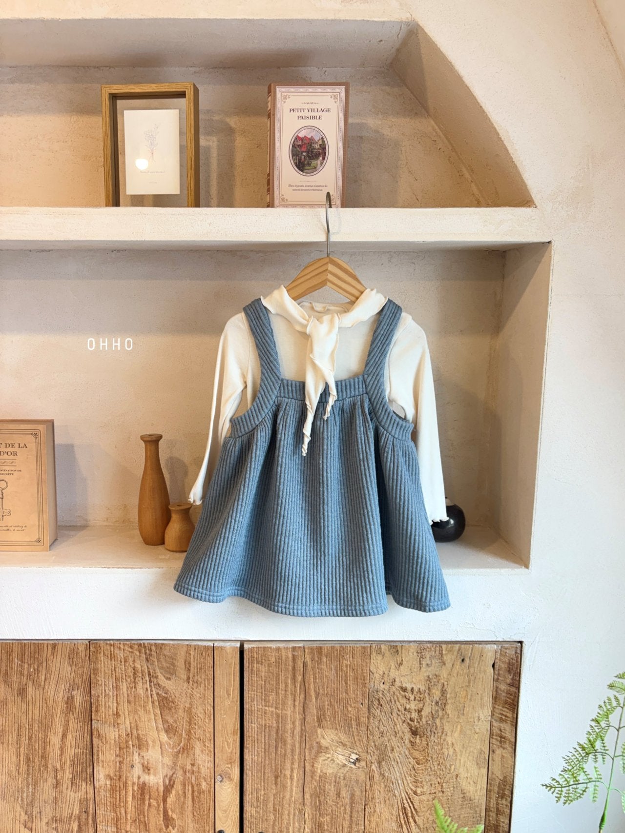 ［ohho］Caramel ribbon tops