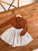 ［ohho］Caramel ribbon tops