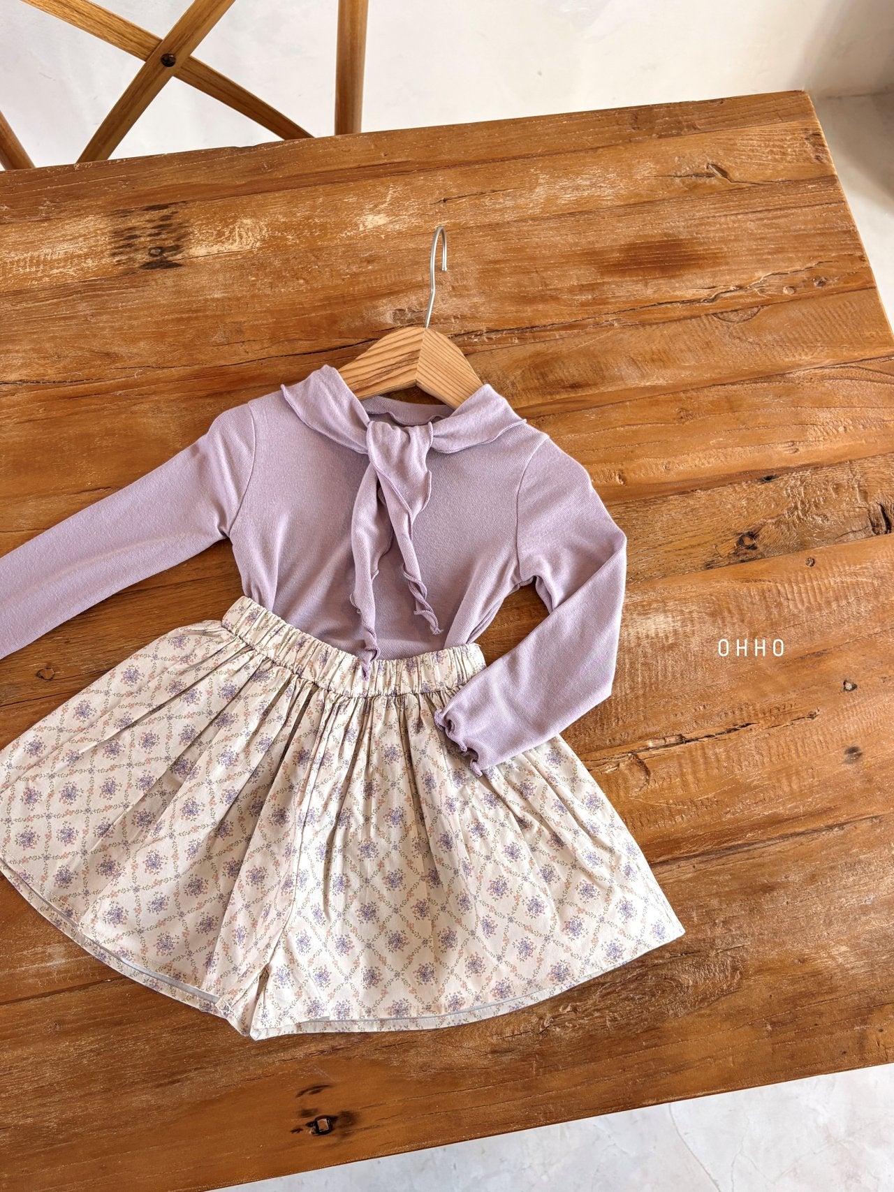 ［ohho］Caramel ribbon tops