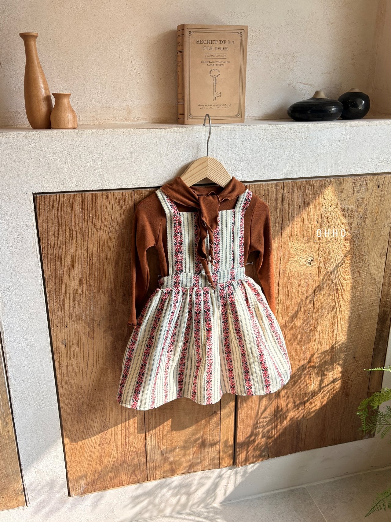 ［ohho］Caramel ribbon tops