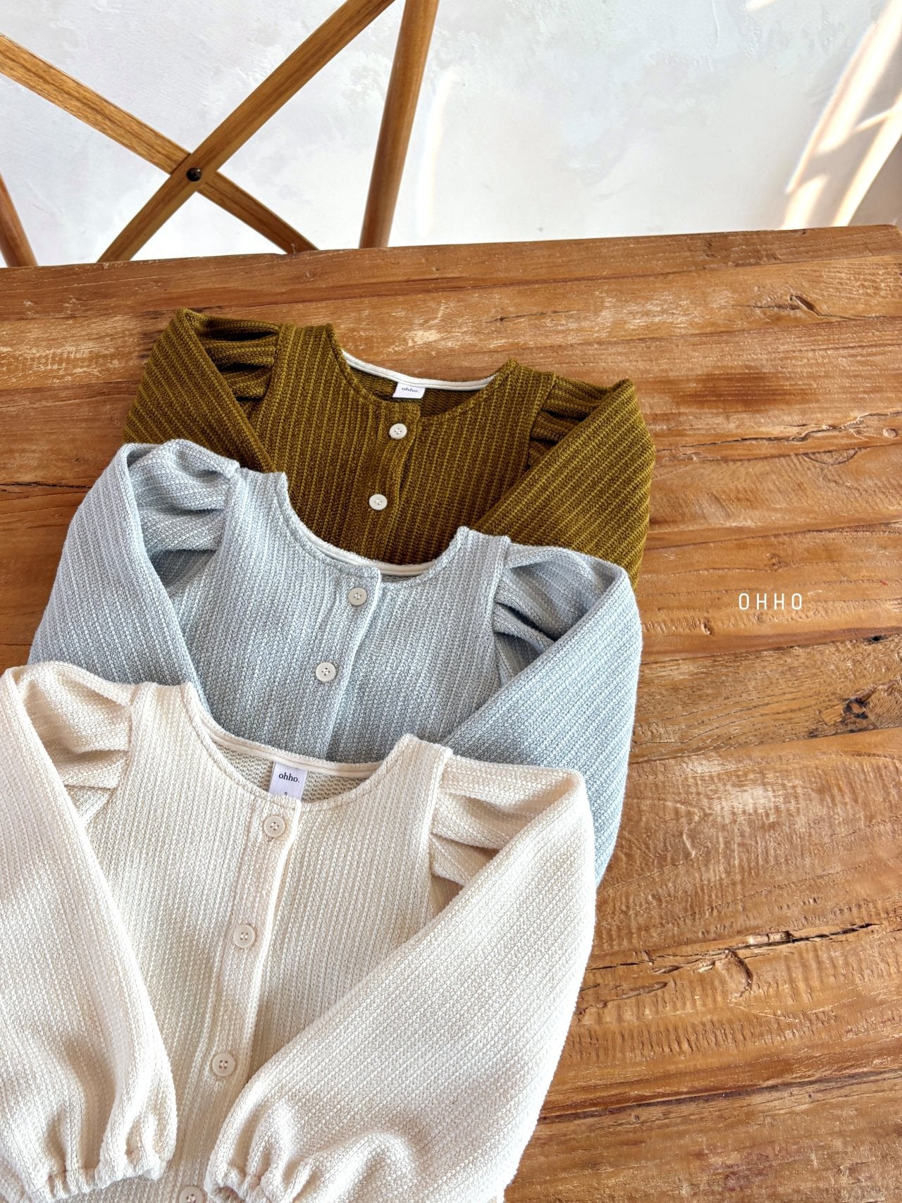 ［ohho］Brushed cardigan