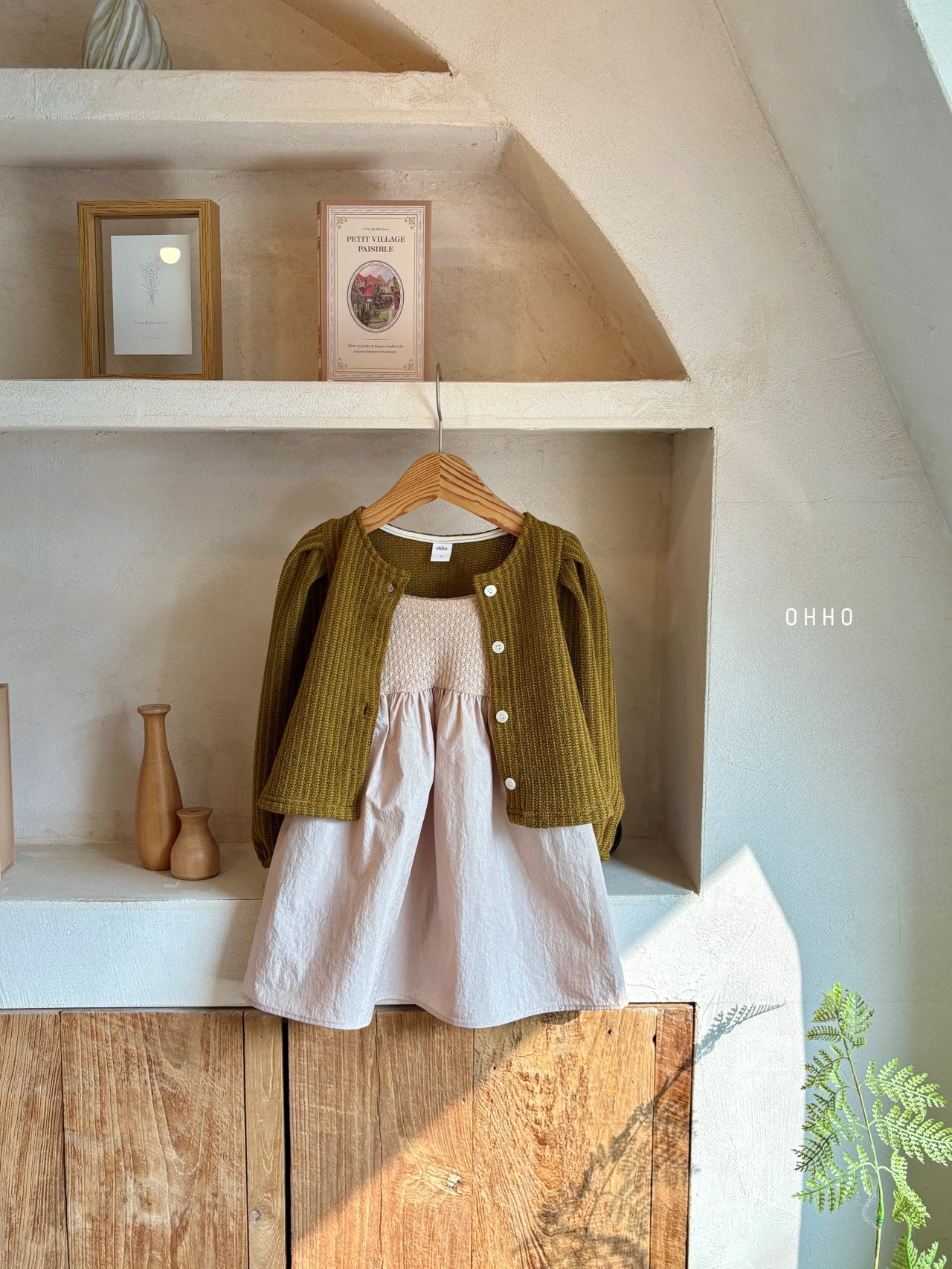 ［ohho］Brushed cardigan