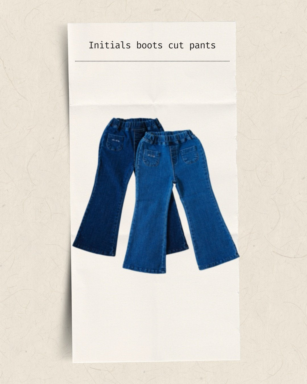 ［mon Atelier］Initials boots cut pants