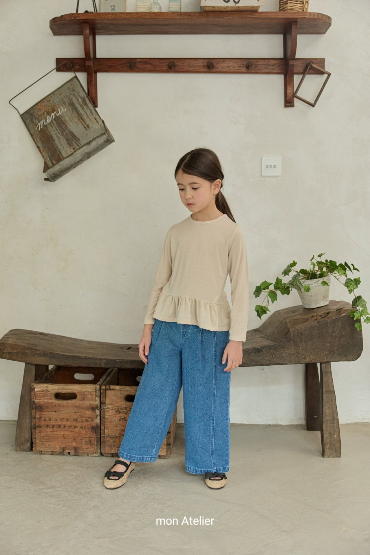 ［mon Atelier］Bien denim pants